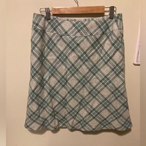 Talbots Size 8 Lined Argyle Skirt